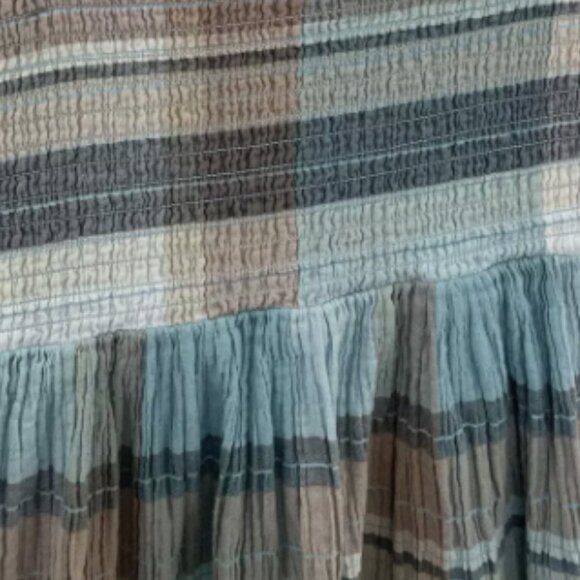 Calvin Klein Jeans Plaid Smocked Mini Sundress - Picture 11 of 15